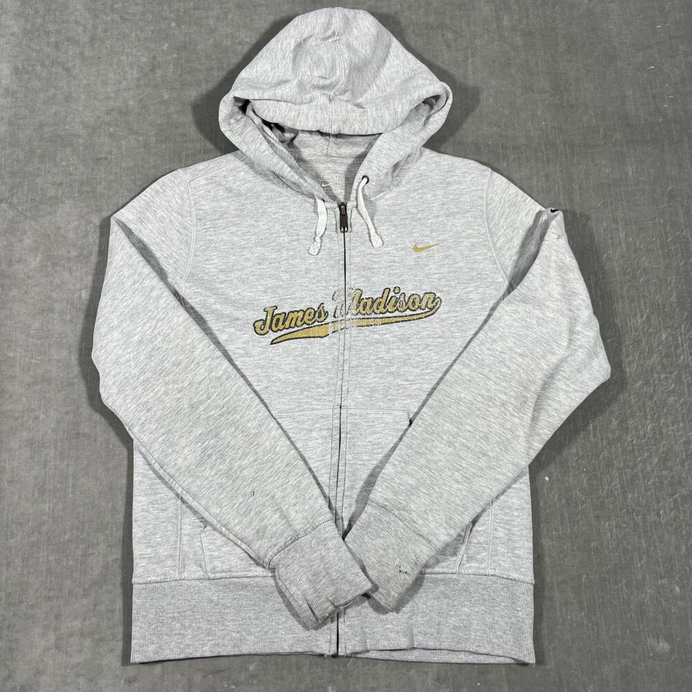 Nike James Madison University Youth Medium (8/10) Gray Full Zip‎ Up Hoodie